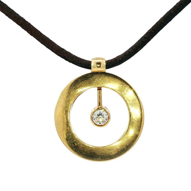 Roberto Coin Cento 18K Diamond Pendant Necklace Yellow Gold 16"