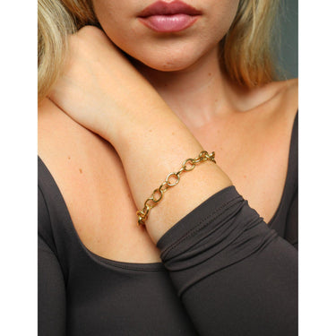 Tiffany & Co. 18K Clasping Charm Bracelet Yellow Gold 13 Charm Links 7.25"