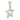 Platinum Diamond Star Pendant 18K Necklace Baguette-cut & Round Diamonds ~.75ctw