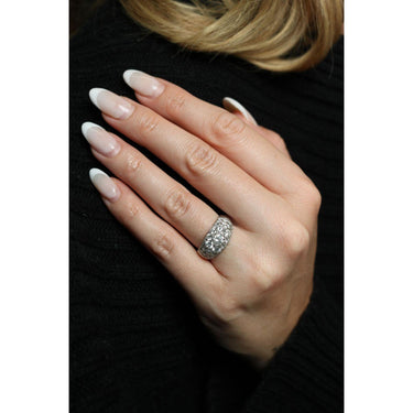 Estate Diamond Cluster Ring Platinum Size 6.5 ~2.23ctw