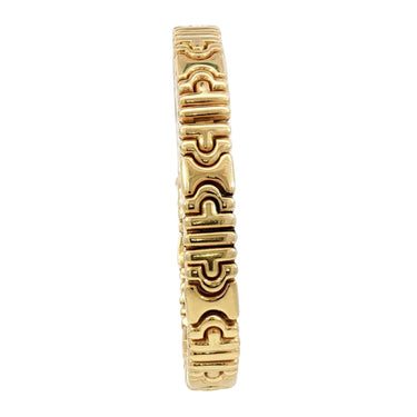 Bulgari Parentesi Bracelet 18K Yellow Gold Vintage 1970s 7" length