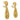 Seaman Schepps Lightship Drop Earrings in 18K Yellow Gold