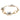 Tiffany & Co. Moonstone Sapphire Flower Bracelet 14K Yellow Gold Retro