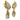 Vintage 18k Platinum Day Night Earrings Pave Diamonds Yellow Gold ~4ctw
