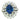 Chaumet Paris Burma No-Heat Sapphire & Diamond Cluster Ring Platinum