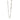 Art Deco Platinum Watch chain Bezel Set Diamond Link Necklace 17.5" Circa 1920s