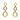 Rare Gucci Bamboo Collection Diamond Drop Earrings in 18 Karat Yellow Gold