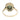 Victorian 18K Diamond Cluster Ring Catseye Chrysoberyl Yellow Gold ~2.26ctw