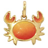 Tiffany & Co. Crab Charm French Pendant 18K Yellow Gold RARE
