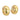 Vintage 18K Diamond Huggie Hoop Earrings Yellow Gold ~.54ctw Diamonds