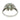 Estate Emerald Diamond Cocktail Ring Platinum ~1.96ctw Size 9