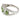 18K Diamond Demantoid Garnet Ring Estate White Gold ~1.1ctw