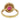 18K Ruby Diamond Halo Ring Estate Yellow Gold Size 6 ~2.59ctw
