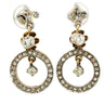 Edwardian Diamond Dangle Earrings Screw Backs 15K Platinum Topped ~1.13ctw
