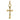 18K Gold Cross Charm Pendant Yellow gold