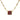 Aldo Cipullo Square Rhodonite Cabochon 18K Yellow Gold Necklace 1970