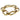 Vintage Chunky Gold Bracelet Uno A Erre 14K Two Tone Gold Bracelet