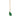 Vintage 14K Raw Emerald Pendant Necklace 20" ~9.6ctw Emerald