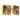 Estate Multigemstone Cluster Earrings in 18K Yellow Gold
