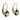 Antique Old Mine Cut Diamond Drop Earrings 14K Yellow Gold ~1.0 CTW