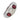 Platinum Three Stone Gypsy Ring Rubies Diamond Center Late Deco 1950's