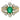 Antique Emerald Diamond Ring Edwardian Platinum Top 18K Yellow Gold F1 Emerald
