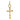 18K Gold Cross Charm Pendant Yellow gold