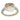 Pomellato Coral Capri Ring Diamond Shoulders 18K White Gold