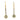 Edwardian Diamond Drop Earrings in Platinum-Topped 14K Yellow Gold
