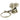 Cartier Snoopy Articulated Keychain in Sterling Silver