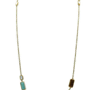 Ippolita Rock Candy Layered Necklace 18K Yellow Gold 40" Length Multi-Stones