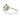 18K Diamond Clover Ring White Gold Size 7 ~0.5ctw Diamonds
