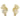 Tiffany & Co. Jean Schlumberger V-Rope Diamond Earrings 18K Yellow Gold ~1.0ctw