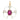 Platinum Art Deco Charm Pendant Ruby and Diamond Figural Piece