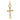 18K Gold Cross Charm Pendant Yellow gold