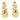 Seaman Schepps 18K Hoop Earrings Spiral Cultured Pearls Yellow Gold