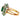Oscar Heyman Emerald Diamond Ring Cluster 18K Yellow Gold & Platinum