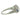 Art Deco C.D. Peacock Platinum Diamond Three Stone Band with Sapphire Accents