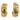 Bulgari Alveare Parentesi Hoop Earrings 18K Yellow Gold