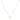 18K Yellow Diamond Halo Pendant Necklace White Gold Diamond Station Chain