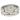 Cartier Maillon Panthère Triple Row Ring 18K White Gold Size 62