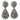 Vintage 18K Enamel Earring Plique-à-Jour Drops Yellow Gold 1960s