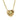 14K Diamond Puffy Heart Pendant Necklace Yellow Gold Size 16"