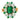 Oscar Heyman Emerald Diamond Ring Cluster 18K Yellow Gold & Platinum