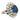 Chaumet Paris Burma No-Heat Sapphire & Diamond Cluster Ring Platinum