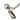 Art Deco Platinum Watch chain Bezel Set Diamond Link Necklace 17.5" Circa 1920s