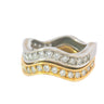 Cartier Neptune Stackable Wave Ring in 18 Karat Yellow and White Gold