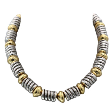 Marina B Yellow Gold White Gold 18K Helix Choker Necklace