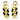 Bulgari Enamel Cuban Link Earrings Clip Ons Black White Enamel 18K Yellow Gold