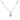 18K Yellow Diamond Halo Pendant Necklace White Gold Diamond Station Chain